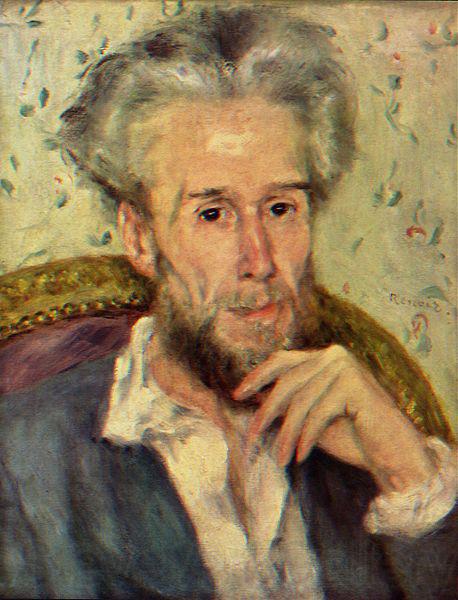 Pierre-Auguste Renoir Portrat des Victor Chocquet Norge oil painting art